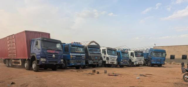 Front view of a DAF logistics truck