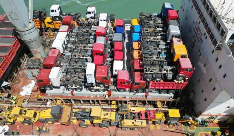 Fleet of Logistics Trucks